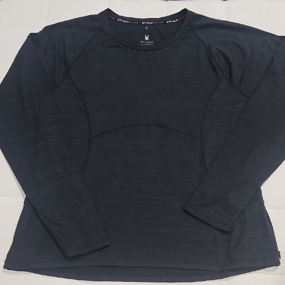 Spyder Men's Dark Gray Long Sleeve Shirt
